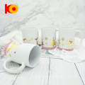 14oz Großhandel Neues Design Weihnachten Custom Keramik Kaffeetasse Milch Tasse Promotion Geschenkbecher